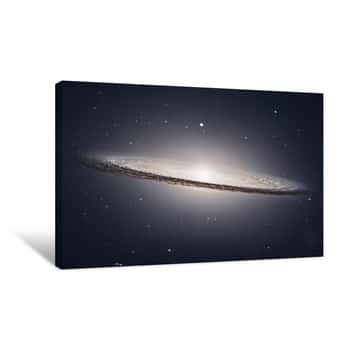 Image of Sombrero Galaxy M104  In Constellation Virgo Canvas Print