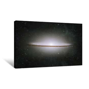 Image of Incredibly Beautiful Galaxy Somewhere In Deep Space Canvas Print