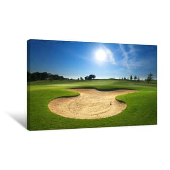 Image of Golf Course Bunker Canvas Print