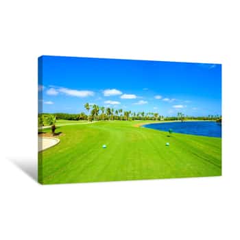 Image of Beautiful Golf Course Canvas Print