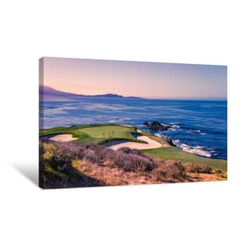 Image of 7th Hole at Pebble Beach Canvas Print