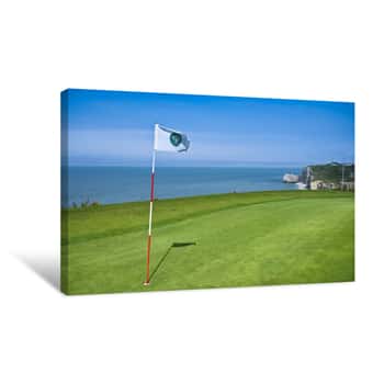 Image of Golf à Etretat Canvas Print
