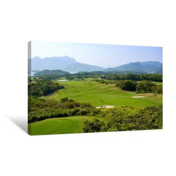 Image of Golf Course In Hong Kong Canvas Print