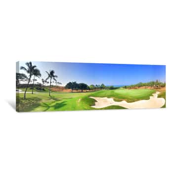 Image of Golf Panorama 1 Canvas Print