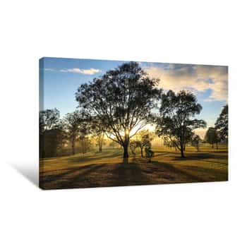 Image of Golf Course Early Morning Canvas Print