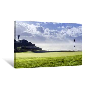 Image of Algarve Golf And Beach Destination, Seascape Scenery, Canvas Print