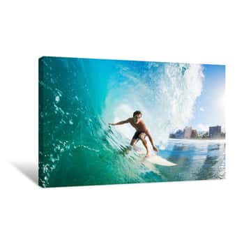 Image of Surfer Canvas Print