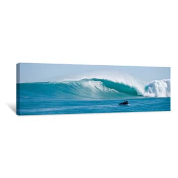 Image of Surfing Giant Waves Canvas Print