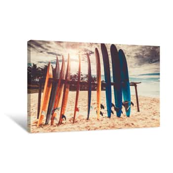 Image of Surfboards Canvas Print
