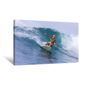 Image of Surfer Girl Canvas Print