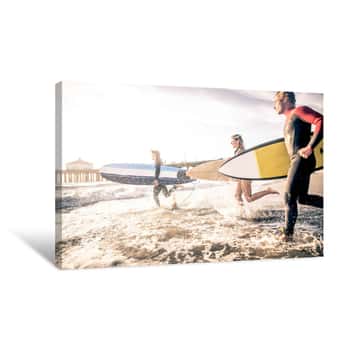 Image of Surfers Canvas Print