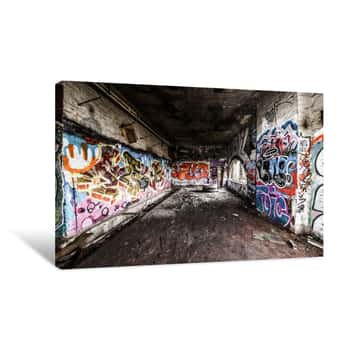 Image of Graffiti Tunnel Canvas Print