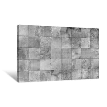 Image of Slate Tile Ceramic Seamless Texture Canvas Print
