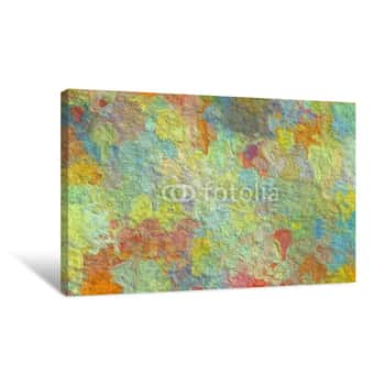 Image of Color Background Of Graphic Illustration Rough Paper Texture Canvas Print