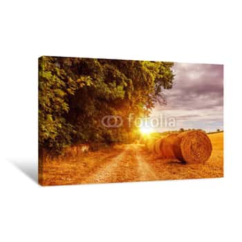 Image of Countryside Summer Road Canvas Print