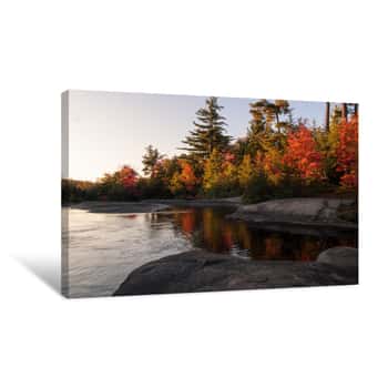 Image of High Falls On The Oswegatchee Canvas Print