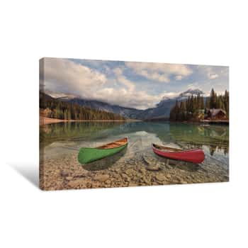 Image of Emerald Lake Reflections Canvas Print