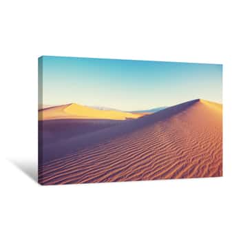 Image of Sand Dunes In California Canvas Print