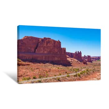 Image of Arches National Park Highway Canvas Print