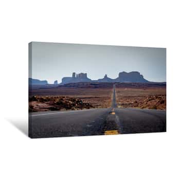 Image of Road Leading Into Monument Valley Arizona Canvas Print