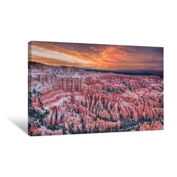 Image of Bryce Canyon Sunset Canvas Print