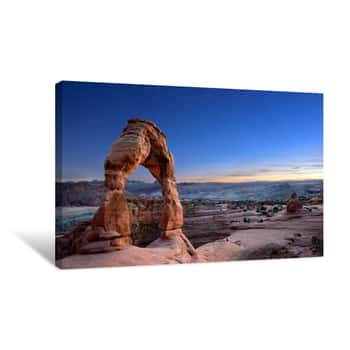 Image of Twilight At Delicate Arch Canvas Print