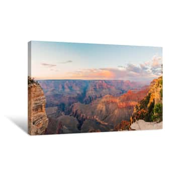 Image of Grand Canyon Landscape At The Sunset Canvas Print