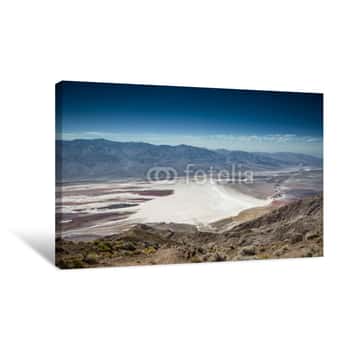 Image of Death Valley National Park California Usa  Picturesque Beautiful Landscape With Heat And Great Colors In America  Road Trip Vacation With A View To Rest After Touristic  Trip Or Honey Moon Travel Canvas Print