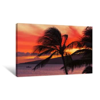 Image of Maui Sunset Canvas Print