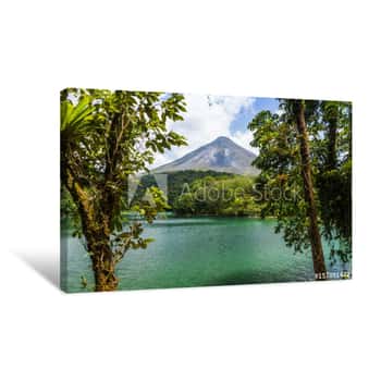 Image of Arenal Volcano In Costa Rica Canvas Print