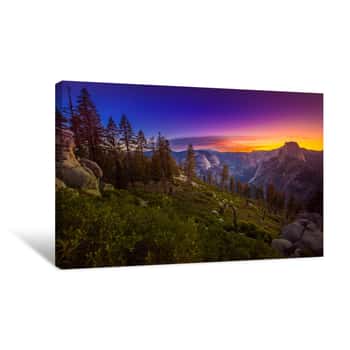 Image of Yosemite National Park Sunrise Glacier Point Canvas Print