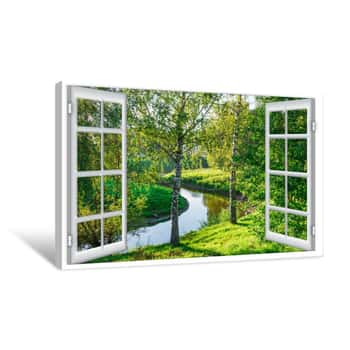 Image of Views Of The Pond Canvas Print