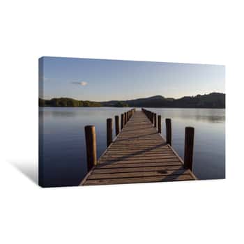 Image of Jetty Sunset 4 Canvas Print