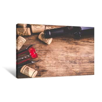 Image of Wine Background Canvas Print