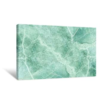 Image of Cracked Blue Abstract Marble Pattern Canvas Print