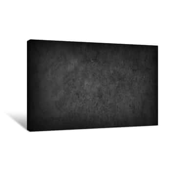 Image of Blank Marble Texture Dark Background Canvas Print