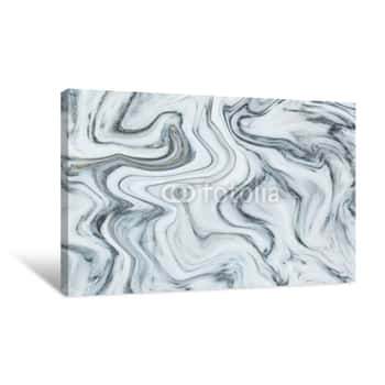 Image of Marble Ink Texture Acrylic Painted Waves Texture Background  Pattern Can Used For Wallpaper Or Skin Wall Tile Luxurious Canvas Print