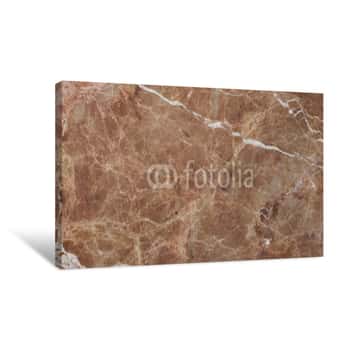 Image of Brown Vein Marble Stone Canvas Print