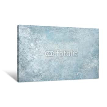Image of Light Blue Stone Wall Or Floor Canvas Print
