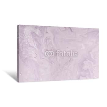 Image of Marble Abstract Acrylic Background  Nature Purple Marbling Artwork Texture  Golden Glitter Canvas Print