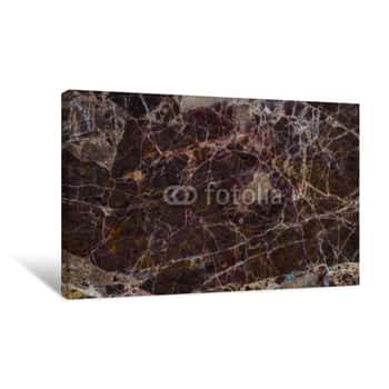Image of Marble Stone Texture For Background Canvas Print