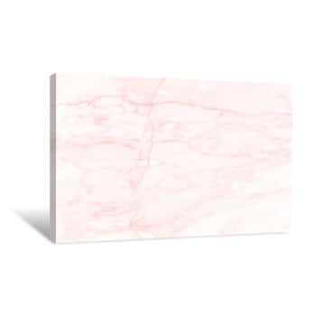Image of Pink Marble Texture Background, Abstract Marble Texture (natural Patterns) For Design Canvas Print