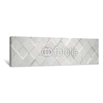 Image of Wide Tiled Marble Backdrop Canvas Print