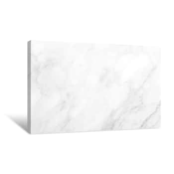 Image of White Marble Background Canvas Print