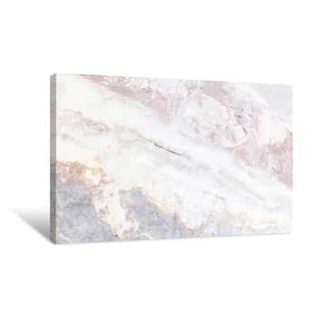 Image of Gray Light Marble Stone Texture Background Canvas Print