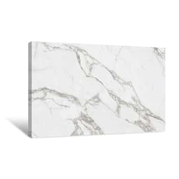 Image of White Calacatta Marble Texture Canvas Print