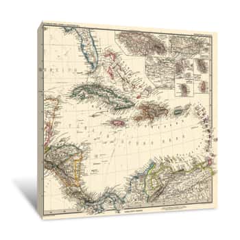 Image of Vintage Map Canvas Print