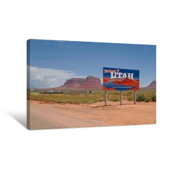 Image of MONUMENT VALLEY - ROUTE 163 Canvas Print