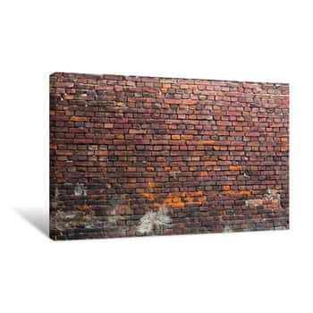 Image of Old Brick Wall Canvas Print