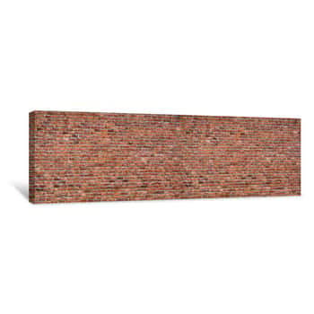 Image of Brick Wall Dirty Old Texture Background Canvas Print